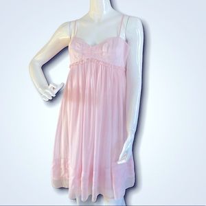 Laundry by Design pink silk slip dress Size S
